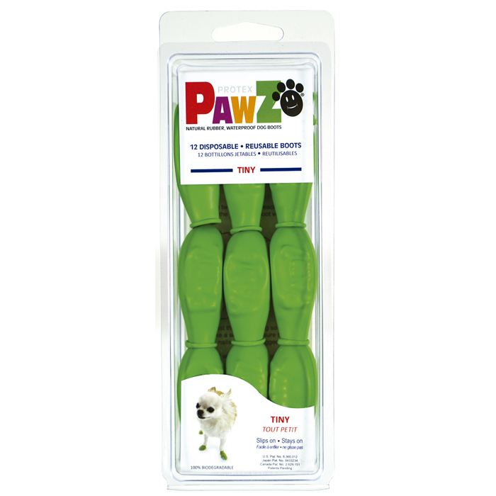 BOTAS VERDES PROTECTORAS PARA PERROS 12 UNIDADES - TINY