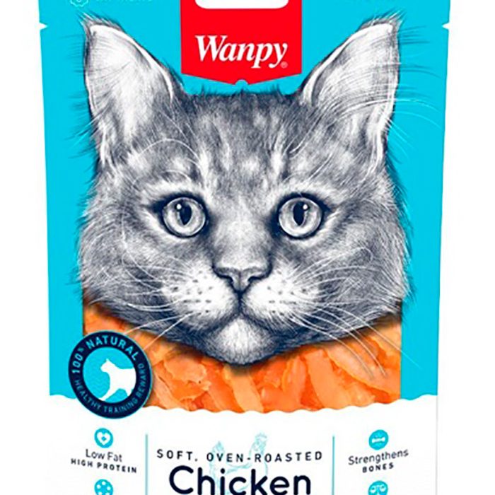 Wanpy Chicken Jerky Strips - 70 Gr